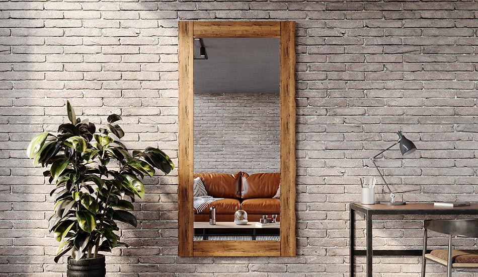 Customised framed mirror
