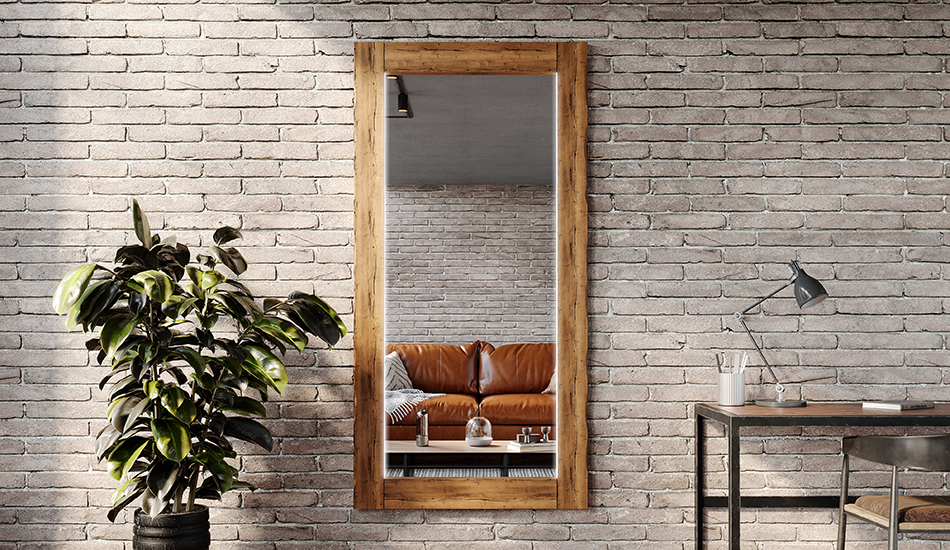 Customised framed mirror