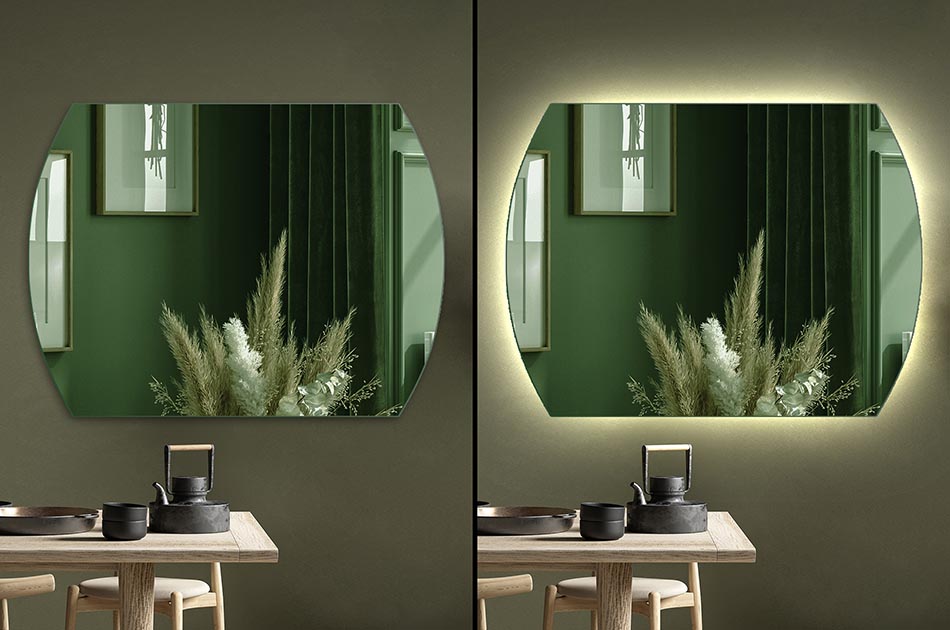 Control the backlighting with the option to adjust the light colour from 2700K to 6500K. Changing the lighting colour will allow you to adapt the look of your mirror to any situation, mood and time of day.