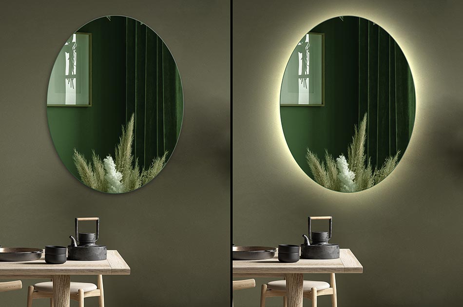 Control the backlighting with the option to adjust the light colour from 2700K to 6500K. Changing the lighting colour will allow you to adapt the look of your mirror to any situation, mood and time of day.
