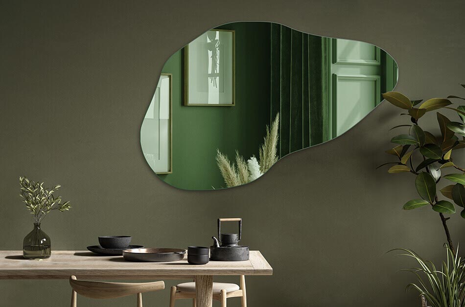 A mirror with a selectable surface colour is a functional and elegant addition that will match any interior. Choose the colour of the mirror surface to suit your individual needs and the style of the room. A variety of surface colours are available, including golden and iron gray. The mirror can be used in all rooms, such as the bathroom, bedroom, hallway or living room. Simple in terms of installation and daily maintenance.