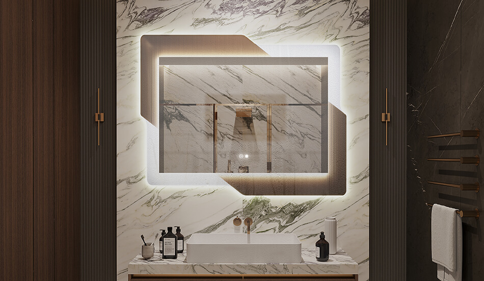 Bathroom mirrors tend to fog excessively, especially in small bathrooms. To get rid of steam quickly and effectively, simply turn on the heating mat. The heating mat prevents the mirror from steaming. The area of operation of the device depends on the configuration of the mirror (size and selected accessories such as a station / cosmetic mirror). The minimum size of evaporation is 7,9