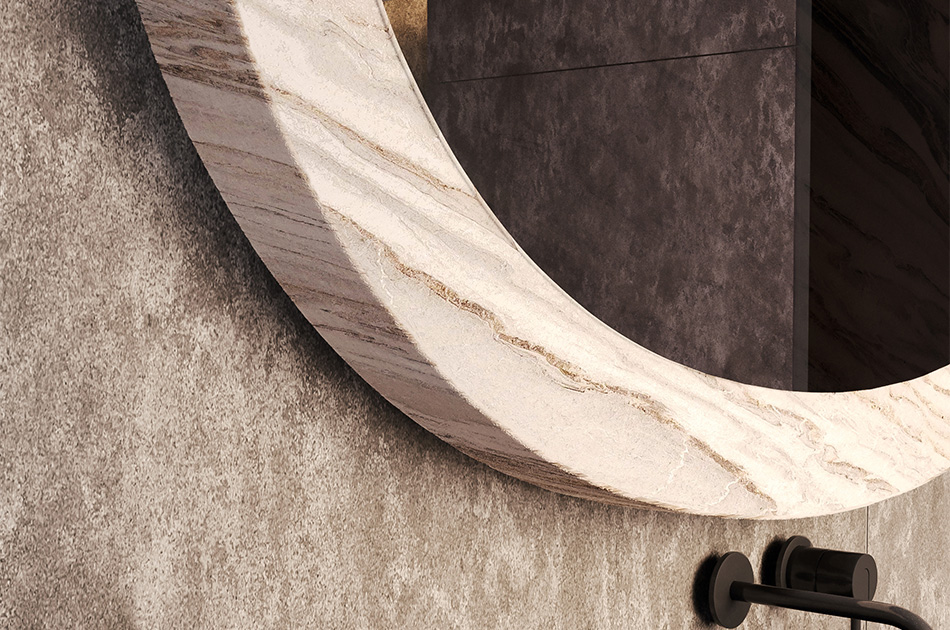 A unique mirror in a custom-made frame. Tailor it to your needs