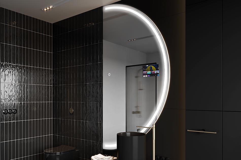 Artistic smart mirror with touch control – decorative mirror | ARTFORMA