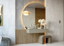 Quarter-circle mirror