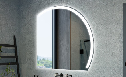 Quarter-circle mirrors