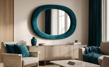 Mirrors with an upholstered frame