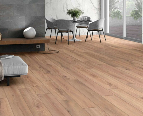 Wood-effect porcelain tile for flooring, 20x120 Frame Mid, matte, rectified, A4H101