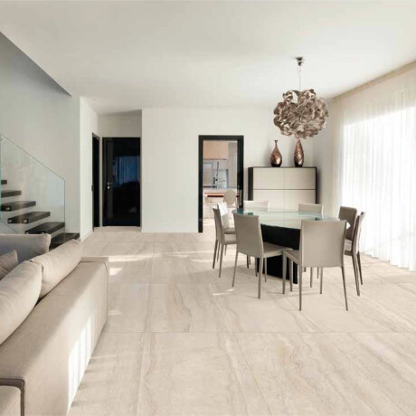 60x120 cm White Matte Floor Tile A4H1057 Memento Travertino Bianco Mat #6