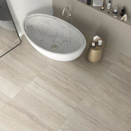 60x120 cm White Matte Floor Tile A4H1057 Memento Travertino Bianco Mat #9