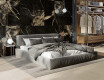 Glazed Porcelain Floor Tile 60x120, Black with Gold Veins, Glossy, Rectified A4H109 Pierre Black