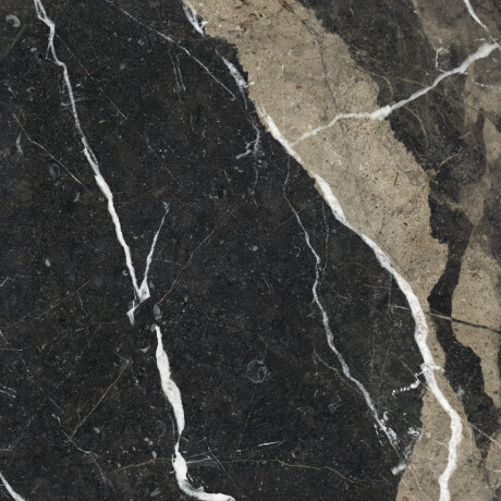 Glazed Porcelain Floor Tile 60x120, Black with Gold Veins, Glossy, Rectified A4H109 Pierre Black #10