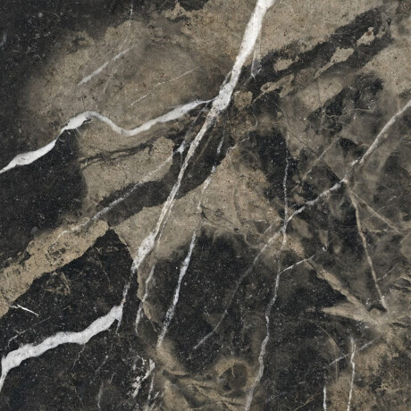 Glazed Porcelain Floor Tile 60x120, Black with Gold Veins, Glossy, Rectified A4H109 Pierre Black #17