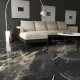 Glazed Floor Tile 60x120 with Gold Veins, Matte, Rectified, A4H110 Pierre Black #2