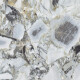 120x120 Floor Tile, White Marble with Gold Veins, Matte Finish, A4H1119 Bellezza Bianca #1