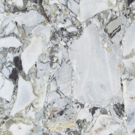 120x120 Floor Tile, White Marble with Gold Veins, Matte Finish, A4H1119 Bellezza Bianca #4