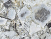 120x120 Floor Tile, White Marble with Gold Veins, Glossy Finish, A4H1120 Bellezza Bianca