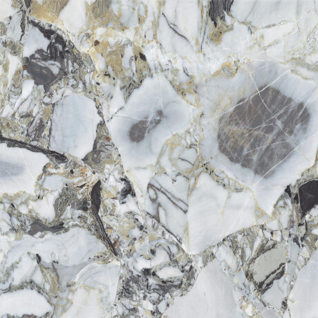 120x120 Floor Tile, White Marble with Gold Veins, Glossy Finish, A4H1120 Bellezza Bianca #1