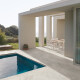 Glazed porcelain floor tile, 120x280 cm, light gray stone, matte finish, A4H1125 Agathos White #2