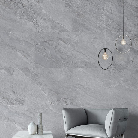 Glazed porcelain floor tiles, 120x120 cm, stone gray, matte, A4H1130 Agathos Grey #8