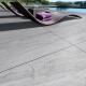 Glazed porcelain floor tiles, 120x120 cm, stone gray, matte, A4H1130 Agathos Grey #9
