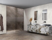 Glazed porcelain floor tile, 120x280 cm, brown stone, matte finish, A4H1133 Agathos Multicolor