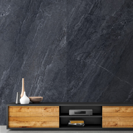 Glazed porcelain floor tile, 60x120 cm, anthracite stone, matte finish, A4H1139 Agathos Anthracite #6