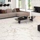 Glazed porcelain floor tile, 60x120 cm, white with gold veins, matte, rectified, A4H116 Varenna #2