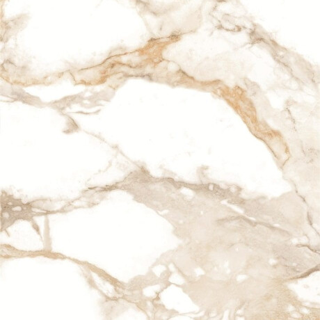 Glazed porcelain floor tile, 60x120 cm, white with gold veins, matte, rectified, A4H116 Varenna #10