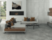 Glazed Porcelain Floor Tile, 60x120 cm, Light Gray, Matte, Rectified, A4H125, Materia Pearl
