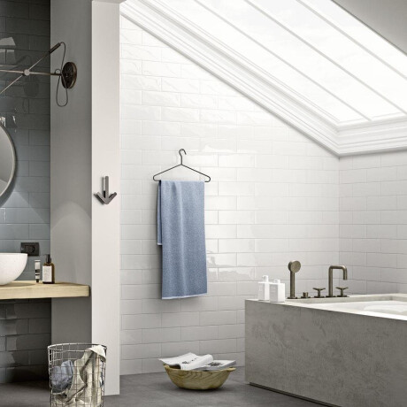 10x30 White Glossy Flat Wall Tile A4H17 Blanco Brillo #2