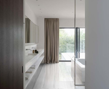 Large-format porcelain tile for floors, 120×280 cm, matte gray with subtle veining, rectified, A4H186 Dolomite