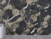 Large-format 120x280 cm black glossy porcelain tile with gold veins, rectified, A4H195 Pierre Black