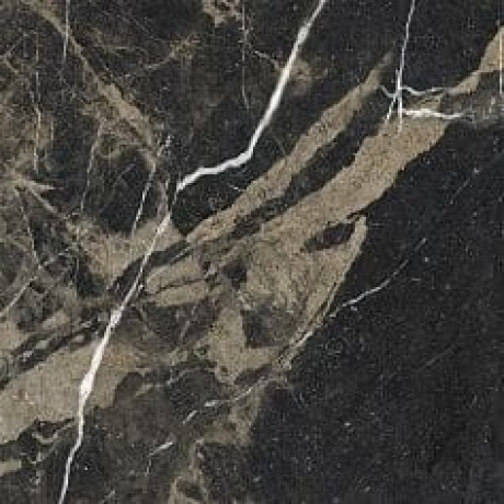Pierre Black Glazed Porcelain Floor Tile, 120x120 cm, glossy black with gold veins, rectified, A4H197 #15