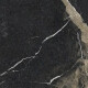 Pierre Black Glazed Porcelain Floor Tile, 120x120 cm, glossy black with gold veins, rectified, A4H197 #17