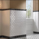 10x20 White Glossy Beveled Ceramic Wall Tile, A4H22 Blanco Brillo #1