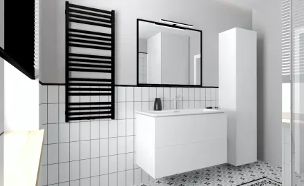 10x20 Wall Tile, White Matte, Flat, A4H23 Blanco Mate