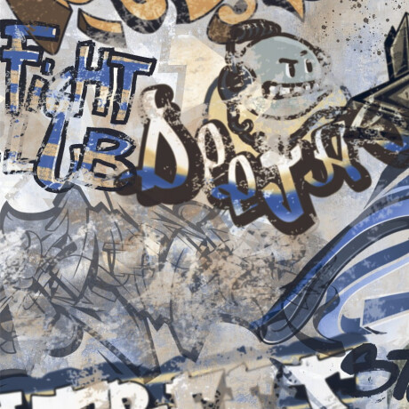 Glazed porcelain floor tile, 120x280 cm, matte gray, rectified, A4H248 City Graffiti Grey #5