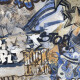 Glazed porcelain floor tile, 120x280 cm, matte gray, rectified, A4H248 City Graffiti Grey #6