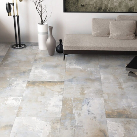 Glazed porcelain floor tiles, 120x120 cm, matte gray, rectified, A4H252 City Grey #11