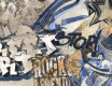 Large-format glazed porcelain floor tiles, 120x280 cm, matte beige, rectified, A4H255 City Graffiti Beige