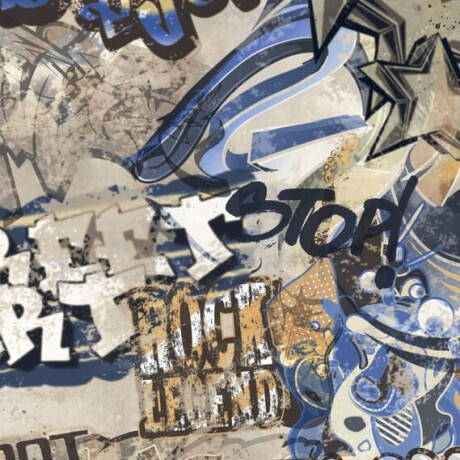 Large-format glazed porcelain floor tiles, 120x280 cm, matte beige, rectified, A4H255 City Graffiti Beige #1