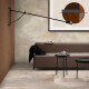 Glazed porcelain floor tile, 120x120 cm, matte beige, rectified, A4H258 City Beige #2