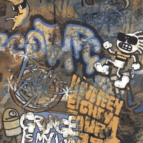 Large-format glazed porcelain floor tiles, 120x280 cm, matte, rectified, A4H262 City Graffiti Multicolor #5