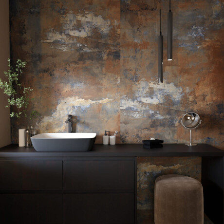 Glazed porcelain floor tile, 120x120 cm, matte brown, rectified, A4H265 City Multicolor #3