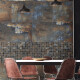 Glazed porcelain floor tile, 120x120 cm, matte brown, rectified, A4H265 City Multicolor #4
