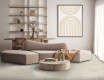 Glazed porcelain floor tile, 60x120 cm, light gray concrete, matte, rectified, A4H302 Massive Snow