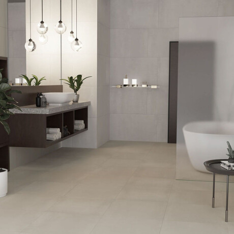 Glazed porcelain floor tiles, 120x120 cm, matte concrete gray, rectified, A4H311 Massive Ashen #5