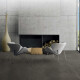 Glazed porcelain floor tile, 120x120 cm, dark gray concrete, matte, rectified, A4H326 Massive Dimgray #4