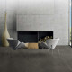 Glazed porcelain floor tile, 60x120 cm, dark gray concrete, matte, rectified, A4H327 Massive Dimgray #1